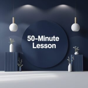 50-Minute Lesson for russian chinese spanish or english