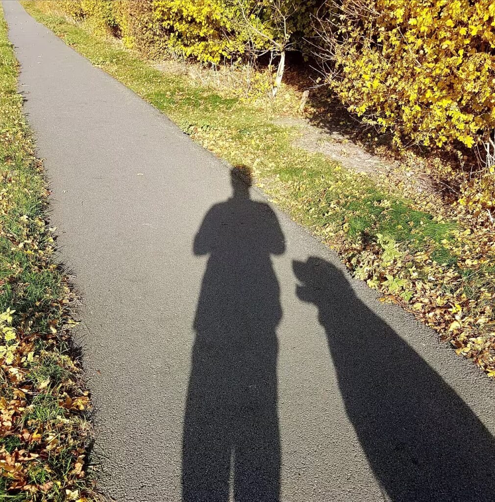 Silhouette shadow symbolizing shadowing to improve pronunciation